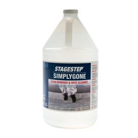 Stagestep Simply Gone Stain Remover for Wood and Vinyl Surfaces, Easy to Apply, Removes Stubborn marks of beverages, grease, oil, most shoe polish, 1 Gallon