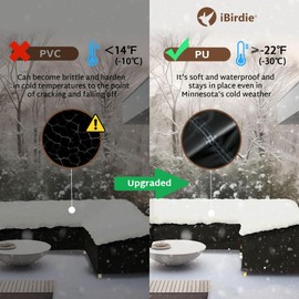 iBirdie Outdoor Patio Furniture Cover for 104 x 83 inch L-Shaped Sectional Sofa, Waterproof Weatherproof Heavy Duty 600D Garden Cover for Outside L Shape Couch Cover