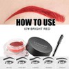 Eyebrow Pomade Waterproof Eyebrow Gel Eyebrow Pomade with Brush Long