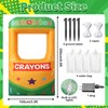 6.6 ft Giant Inflatable Crayon Box Photo Frame with Lights