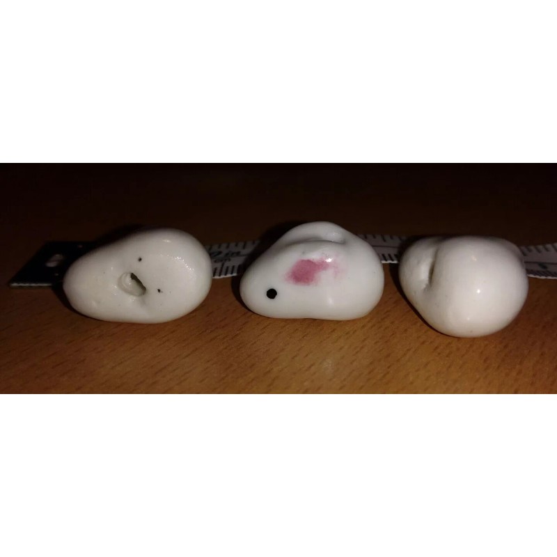 Ceramic Easter bunny rabbit bead