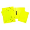 HERMA 19636 File Folder A4 Translucent Neon Yellow Sturdy Plastic