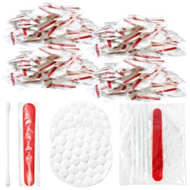 Tondiamo 400 Set Hotel Vanity Set Individual Vanity Kit Hotel Hospitality Set Disposable Travel Amenities Kit Bulk Include Cosmetic Cotton Pads, Cotton Swabs, Nail File for Shelter Homeless