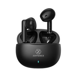 ZIPFORCE Auriculares inalámbricos, Bluetooth 5.3 en el oído, 4 micrófono ENC Llamada Clara, Touch, 30 Horas Tiempo de reproducción, Ipx5 Impermeable TWS, Auriculares Ligeros