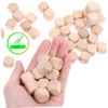 SHINEOFI 50Pcs Blank Wooden Dice Unfinished Sided Cubes for Crafting