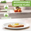 Ask Packaging 100% Compostable (7 Inch / 100-Pack) Heavy-Duty Eco-Friendly