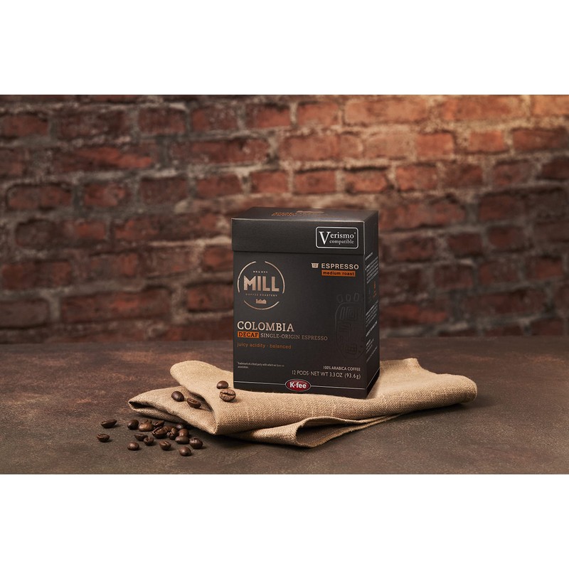 Mill Coffee Colombia Decaf Espresso K-fee® & Verismo* Compatible |