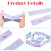 FNANJWQ Elastic Yoga Stretching Strap with Loops, Adjustable Stretch Strap