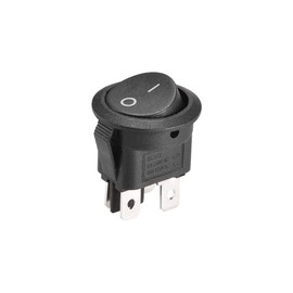 sourcing map Round 4-Pin Boat Rocker Switch On/Off AC 250V/6A 125V/10A