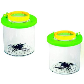 Set of 2 2x, 3.5x Magnifying Beakers with Magnifying Booklet [German language version]