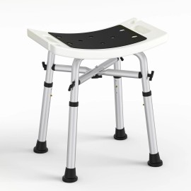 WAYES Adjustable Medical Shower Chair Bath Tub Seat Bench Stool, Max.500 Lbs