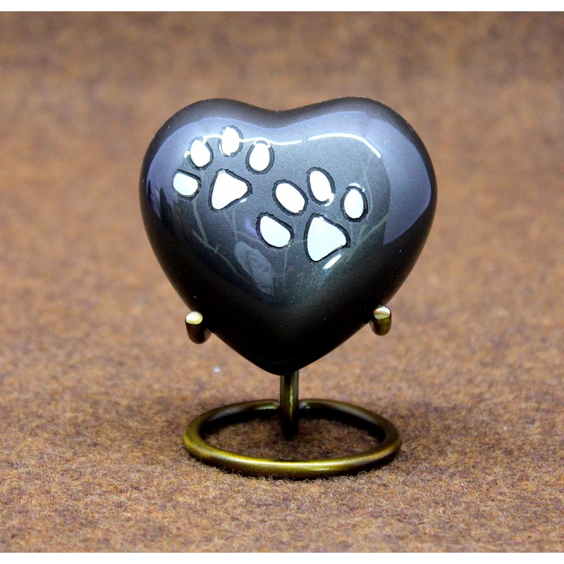 Esplanade Heart Shaped Pet Cremation Urn Keepsake Container Jar Pot