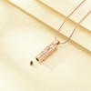 AIWENXI Cylinder Butterfly Urn Ashes Necklace for Women Men Cremation