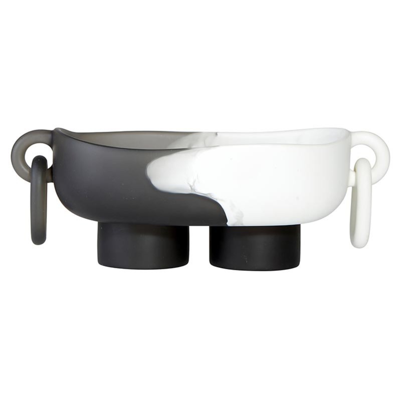 Santa Barbara Design Studio Decorative Bowls Footed Oblong Resin Bowl