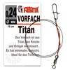 FANATIK Fishing Wire Trace Leader Titanium 5.9-9.8 Inch 15-25 cm