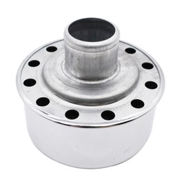 GSKMOTOR - Cubierta de respiradero de aceite, cubierta de válvula redonda cromada con estilo SBC BBC SBF 327 350 302 454 502