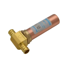 HYDRO MASTER Tee Water Hammer Arrestor，Clean Brass,1/2" Pex x 1/2" Pex