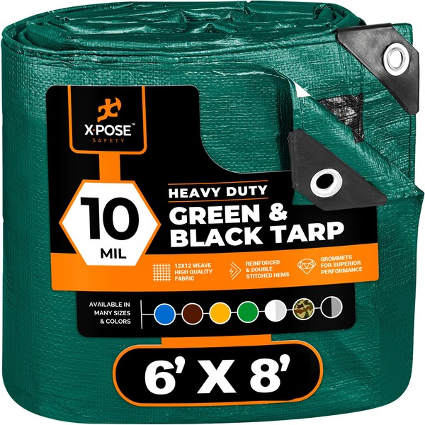 Heavy Duty Poly Tarp - 6' X 8' - 10