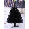 Christmas Black Tree Rust Proof Exquisite Decorative Props for Home