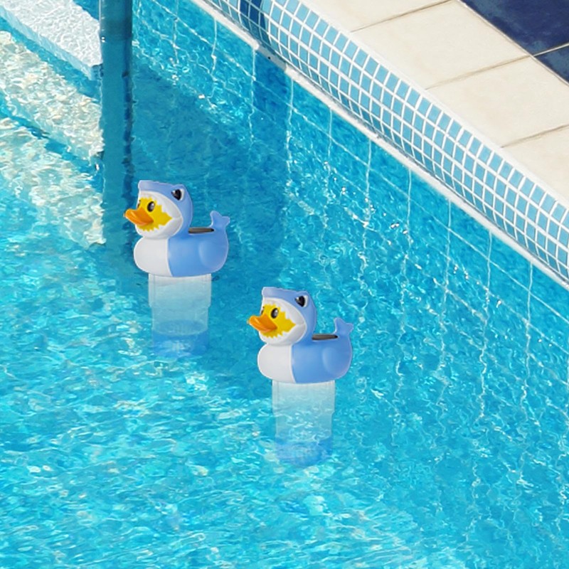 Solar Pool Chlorine Floater - Smart Floating Pool Chlorine Dispenser,Energy-Saving
