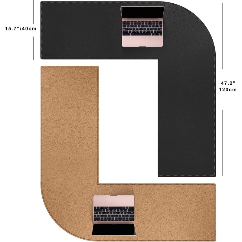 MAIDERN (47” + 47”) x 15.7” L Shaped Corner Desk