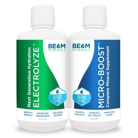 BEAM Minerals Micro-Boost and Electrolyze Advanced Set | Advanced Electrolyte & Micronutrient Support | 100% Bioavailable, Ionized Format