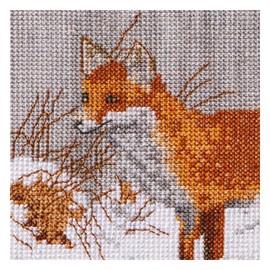 Thea Gouverneur - Cross Stitch Kit - Foxes Hen - Aida - 14 Count - For Adults - 573A