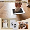 Paw Print Set Dog Cat Footprint Baby Set with Wooden