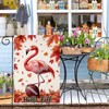 Welcome Fall Flamingo Football Garden Flag For Outside 12x18 Double