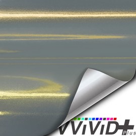 VViViD+ Gloss Galaxy Metallic Nardo Grey Premium Vinyl Wrap Film (6ft x 5ft)