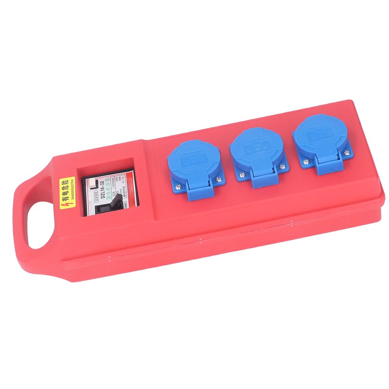 Portable Socket Box 3 Position 3 Hole Outlet IP54 Mobile