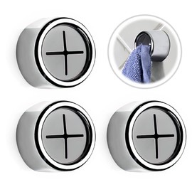 Dreamark Towel Holder Kitchen Towel Holder No Drilling Tea Towel Holder for Hanging Dish Towel Holder Ideal for Bathroom Kitchen Storage & Organisation (3 Pieces, Super Sticky)