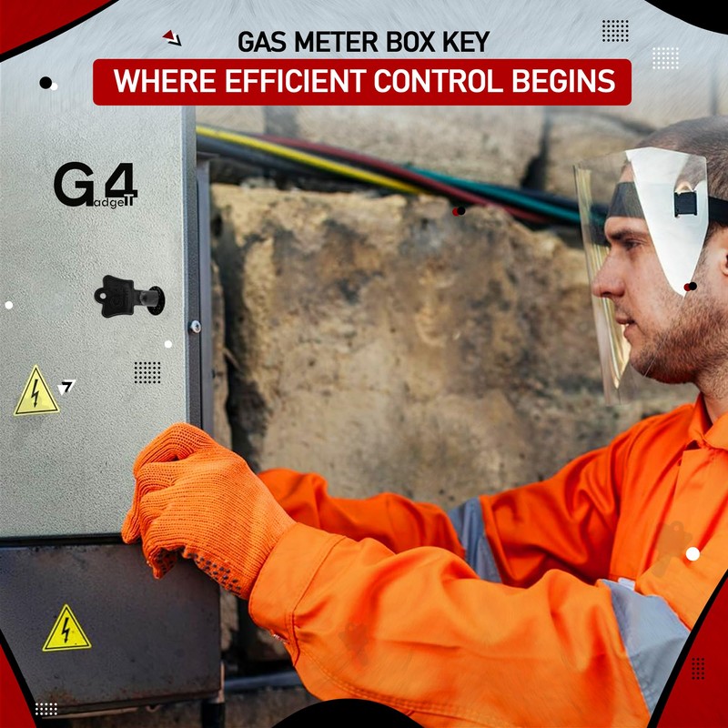 G4GADGET 2 Pack Heavy Duty Gas Meter Box Key –