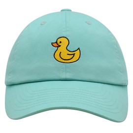 JPAK Duck Premium Dad Hat Embroidered Cotton Baseball Cap Rubberduck Toy Mint