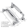 ZAUYX 10 Pack 4 Inch Hole Center Polished Chrome Cabinet