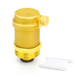 ERGAOBOY 1Pcs Brass Automatic Air Vent Valve, 1" BSP Air Release Valve Bleed Air in Heating System for Solar Water Heater and HVAC System