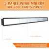 Universal Adjustable 5-Panel Wink Rear View Mirrors Compatible with EZGO/Club