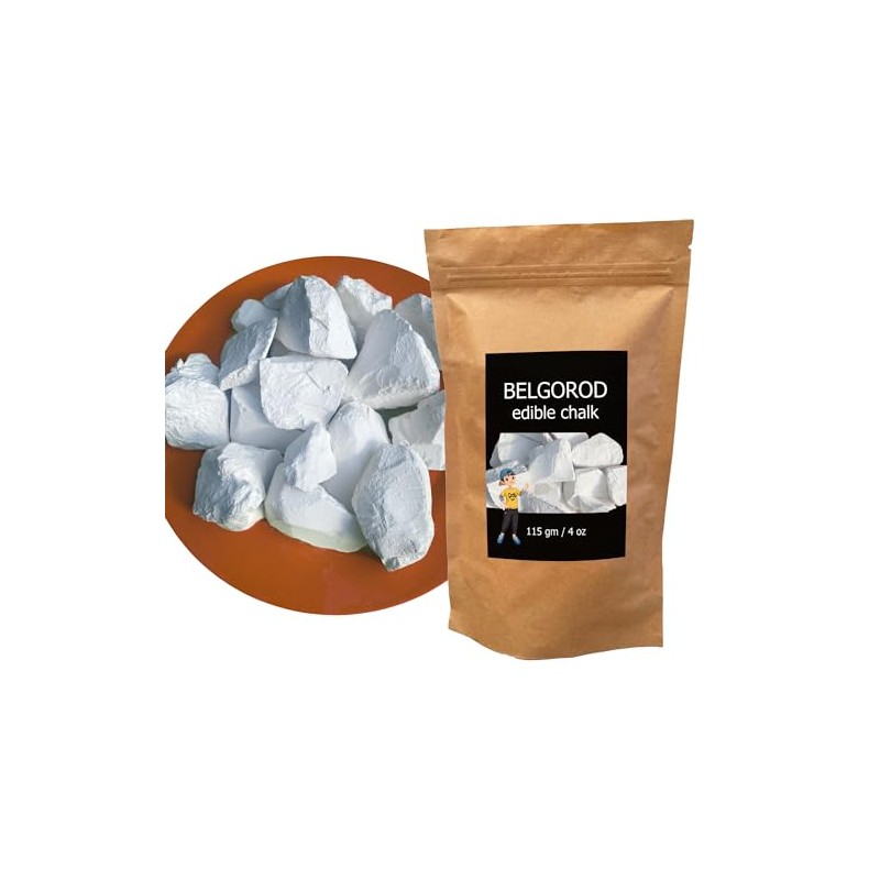 Belgorod Edible Chalk – Chalk Chunks for Eating, Pica Cravings,