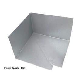 Roof Corner Flashing for Inside & Outside Corners - Soldered Galvanized Steel for Superior Roof Waterproofing - Roof-to-Wall Flashing System (4, Outside Corner Flat Roof)