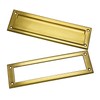 Fudatong 1 Pack 13 inch Solid Brushed Brass Mail Slot