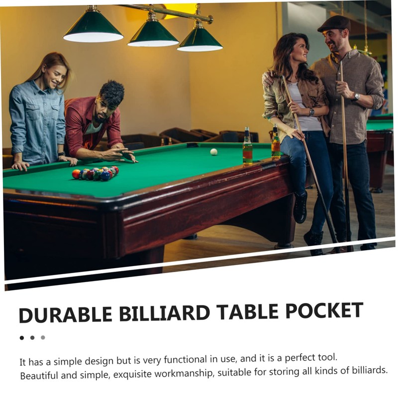 WHAMVOX 6pcs Pool Table Pockets Replacement Billiard Net Bags Cotton