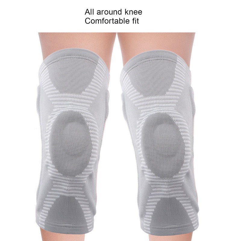 Knee Compression Sleeve Support with Patella Pad Side Stabilizers Compression