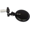 MotorToGo One Pair Black CNC 7/8" Handlebar Foldable Round Mirrors