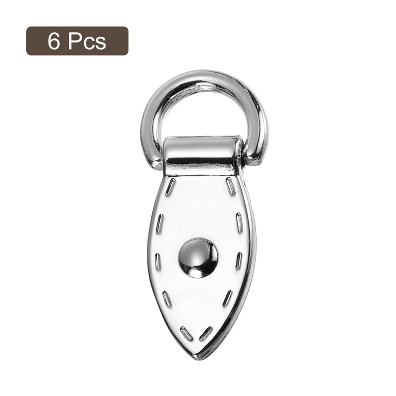 sourcing map Pack of 6 Bag Side Clip Buckle Metal