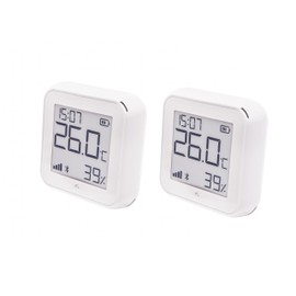 SHELLY WiFi Temperature and Humidity Sensor Plus H&T Gen 3, BT, White, Pack of 2