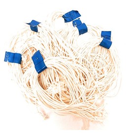 Clucker-Truss Gourmet Elastic Trussing Strings; 6 Inch White Heavy Duty; Bulk bag of 3,000 ties (75 Bundles of 40/Bundle)(3000, WHITE)