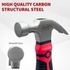 HOUSERAN Small Hammer 12oz, Small Hammer Tool, Claw Hammer for
