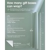 Keypan Sage Green Gift Wrap Paper Roll Set with Ribbon