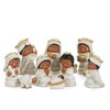 RAZ Imports Knit Children Nativity Scene White and Brown 4