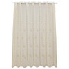 Cafe Curtain Natural Flower 13694 Beige, 35.4 inches (90 cm)